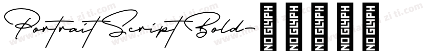 Portrait Script Bold字体转换